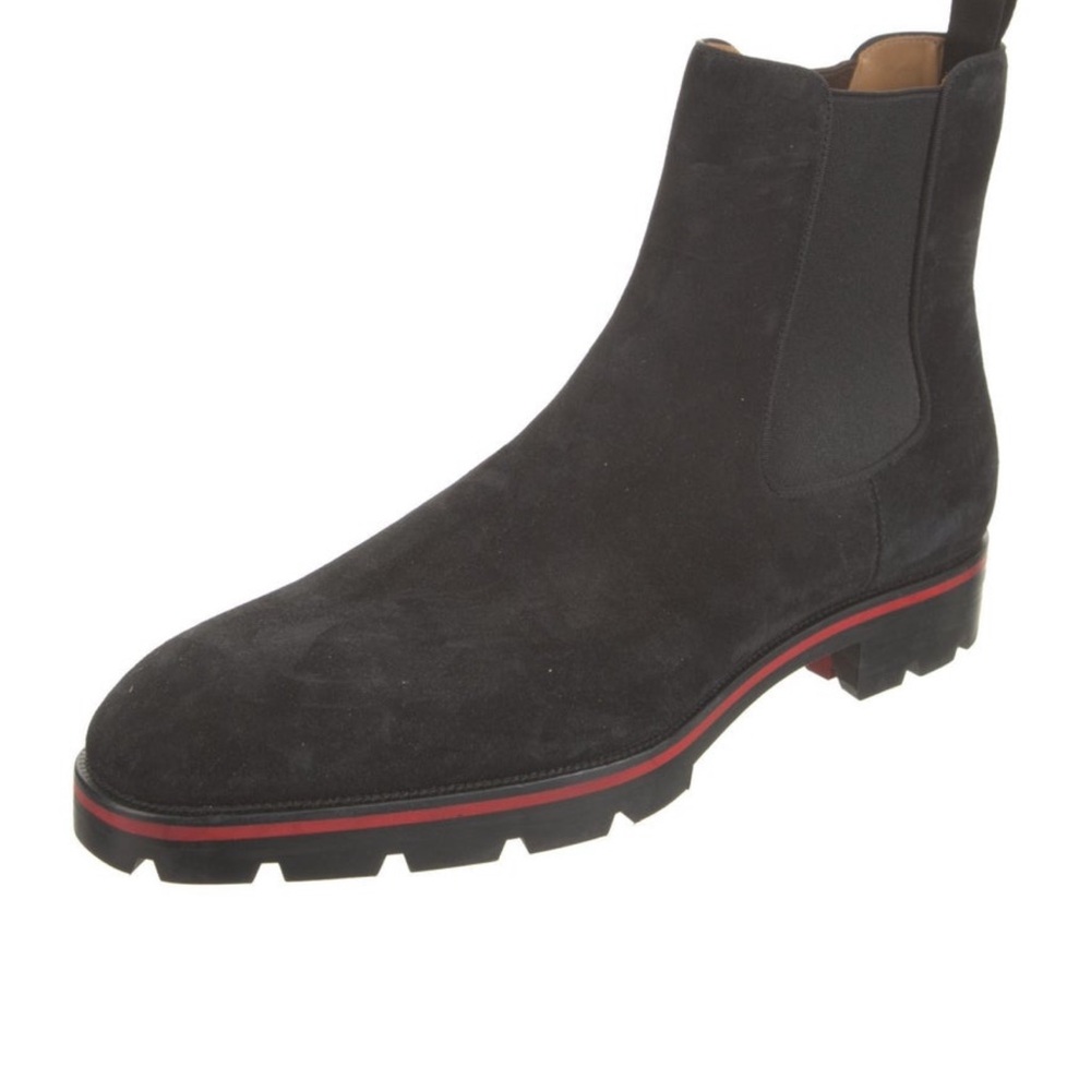 Christian Louboutin Black Suede Boots